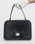 Valentino Rockstud Frame Top Handle Bag, front view